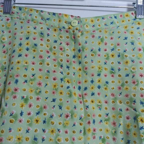 Exact Change Vintage 90s Floral Skater Skirt Mini Soft Girl Size 9 - Picture 4 of 6